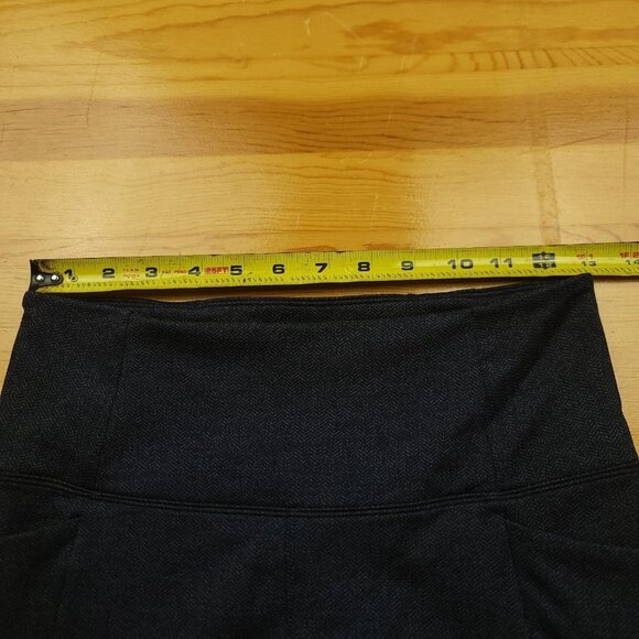 Athleta Womens XS Leggings Herringbone Mercer Tight High Rise Blue Black #353504 - Picture 8 of 14
